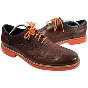 Cole Haan Great Jones Brown Leather wing tip Lace Up Oxford Shoes Men’s 11.5